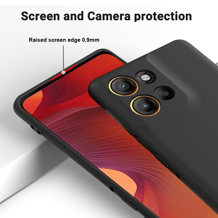 For Motorola Moto G15 Power Solid Color Liquid Silicone Dropproof Full Coverage Phone Case(Black) - free shipping - PMC TechLife - Order now!