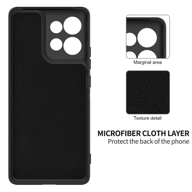 For Motorola Moto G56 5G Solid Color Liquid Silicone Dropproof Full Coverage Phone Case(Black) - free shipping - PMC TechLife - Order now!