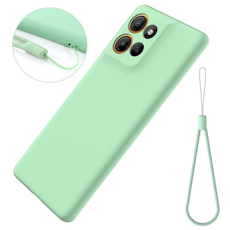 For Motorola Moto G86 5G Solid Color Liquid Silicone Dropproof Full Coverage Phone Case(Green) - free shipping - PMC TechLife - Order now!