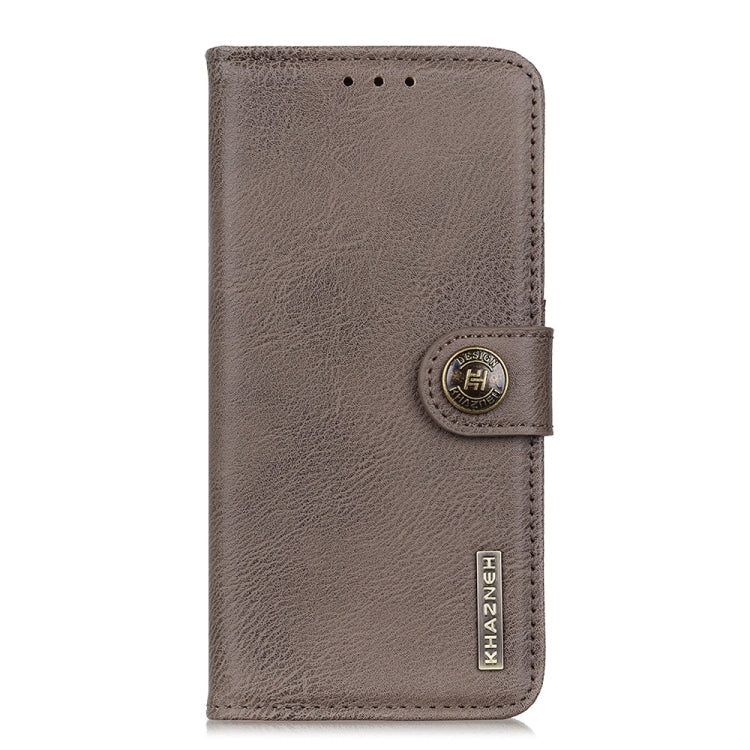 For Xiaomi 14 Ultra KHAZNEH Cowhide Texture Flip Leather Phone Case(Khaki) - 14 Ultra Cases by PMC Jewellery | Online Shopping South Africa | PMC Jewellery | Buy Now Pay Later Mobicred