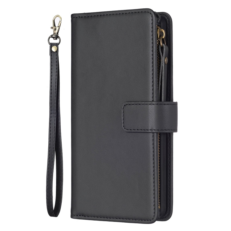 For Google Pixel 8 9 Card Slots Zipper Wallet Leather Flip Phone Case(Black) - Google Cases by PMC TechLife | Online Shopping South Africa | PMC TechLife | Buy Now Pay Later Mobicred