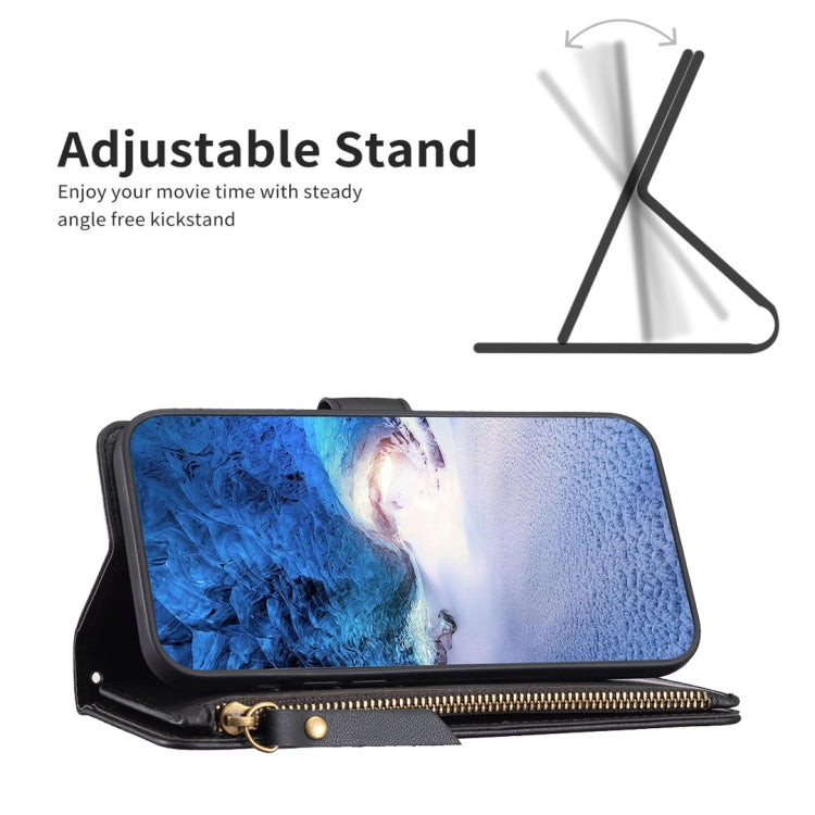 For Google Pixel 8 9 Card Slots Zipper Wallet Leather Flip Phone Case(Black) - Google Cases by PMC TechLife | Online Shopping South Africa | PMC TechLife | Buy Now Pay Later Mobicred