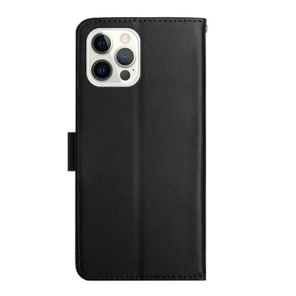 For iPhone 16 Pro Max Genuine Leather Fingerprint-proof Flip Phone Case(Black) - iPhone 16 Pro Max Cases by PMC Jewellery | Online Shopping South Africa | PMC Jewellery | Buy Now Pay Later Mobicred