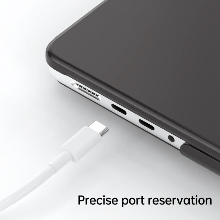 For Macbook Pro 14 A2918/A2992/A2779 Frosted Translucent Laptop Protective Case(Black) - MacBook Pro Cases by PMC TechLife | Online Shopping South Africa | PMC TechLife | Buy Now Pay Later Mobicred