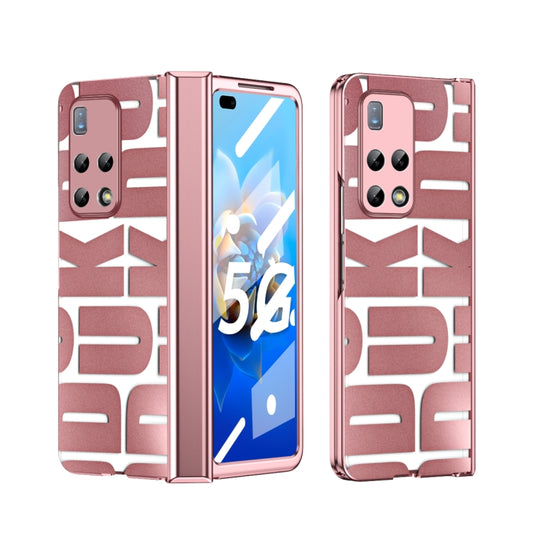 For Huawei Mate X2 Integrated Electroplating Folding Phone Case with Hinge(Rose Gold) - Huawei Cases by PMC Jewellery | Online Shopping South Africa | PMC Jewellery | Buy Now Pay Later Mobicred