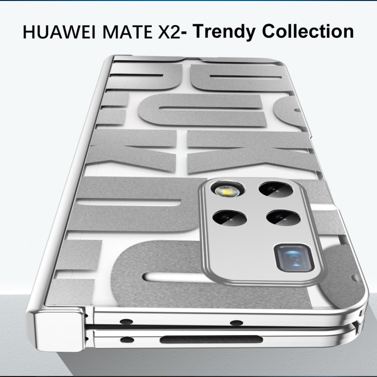 For Huawei Mate X2 Integrated Electroplating Folding Phone Case with Hinge(Blue) - free shipping - PMC TechLife - Order now!
