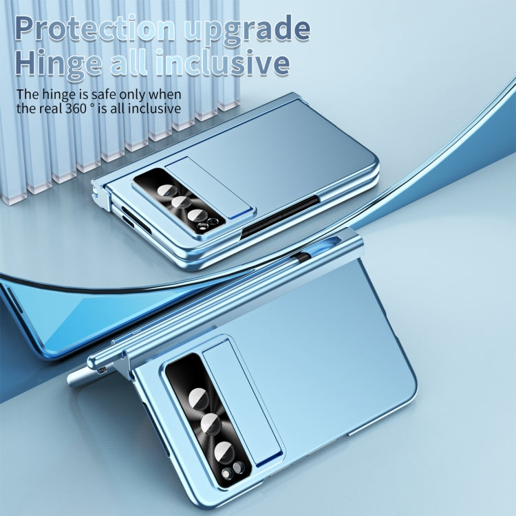 For Google Pixel Fold Integrated Electroplating PC Folding Phone Case(Blue) - free shipping - PMC TechLife - Order now!