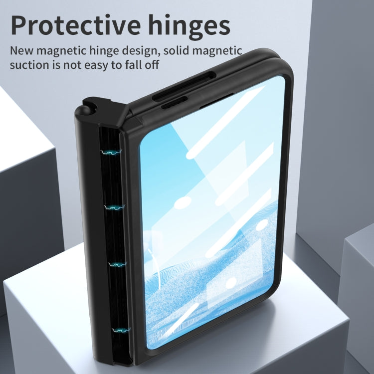 For Google Pixel Fold Integrated Napa Texture All-inclusive Phone Case with Pen Slot(Black) - Google Cases by PMC TechLife | Online Shopping South Africa | PMC TechLife | Buy Now Pay Later Mobicred