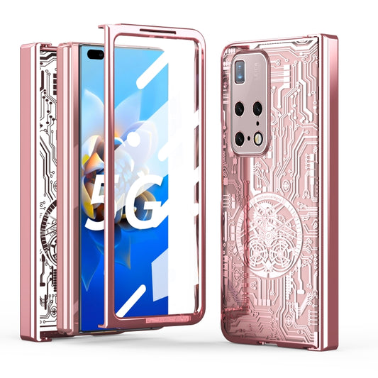 For Huawei Mate X2 Mechanical Legend Integrated Electroplating All-inclusive Phone Case(Rose Gold) - Huawei Cases by PMC Jewellery | Online Shopping South Africa | PMC Jewellery | Buy Now Pay Later Mobicred