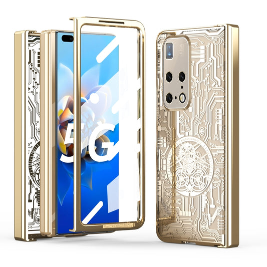 For Huawei Mate X2 Mechanical Legend Integrated Electroplating All-inclusive Phone Case(Champagne Gold) - Huawei Cases by PMC Jewellery | Online Shopping South Africa | PMC Jewellery | Buy Now Pay Later Mobicred