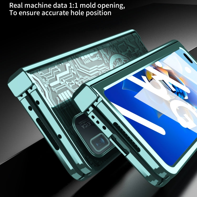 For Huawei Mate X2 Mechanical Legend Integrated Electroplating All-inclusive Phone Case(Blue) - Huawei Cases by PMC TechLife | Online Shopping South Africa | PMC TechLife | Buy Now Pay Later Mobicred