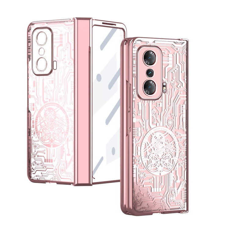 For Honor Magic V Mechanical Legend Integrated Electroplating All-inclusive Phone Case(Rose Gold) - free shipping - PMC TechLife - Order now!