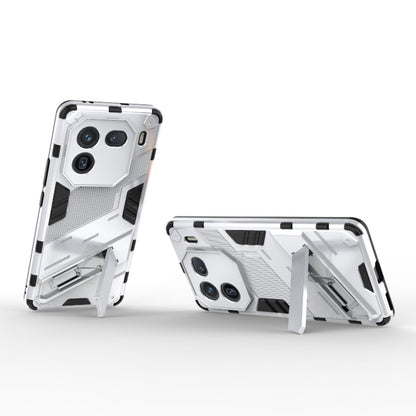 For vivo iQOO 12 5G Punk Armor 2 in 1 PC + TPU Phone Case with Holder(White) - iQOO 12 Cases by PMC Jewellery | Online Shopping South Africa | PMC Jewellery