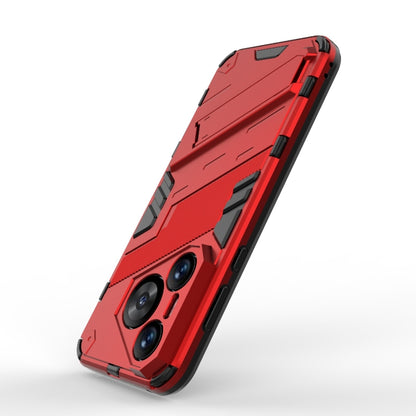 For Huawei Pura 70 Punk Armor 2 in 1 PC + TPU Phone Case with Holder(Red) - Huawei Cases by PMC Jewellery | Online Shopping South Africa | PMC Jewellery | Buy Now Pay Later Mobicred