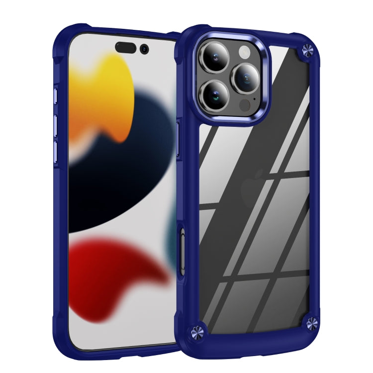 For iPhone 16 Pro Max TPU + PC Lens Protection Phone Case(Blue) - iPhone 16 Pro Max Cases by PMC TechLife | Online Shopping South Africa | PMC TechLife | Buy Now Pay Later Mobicred