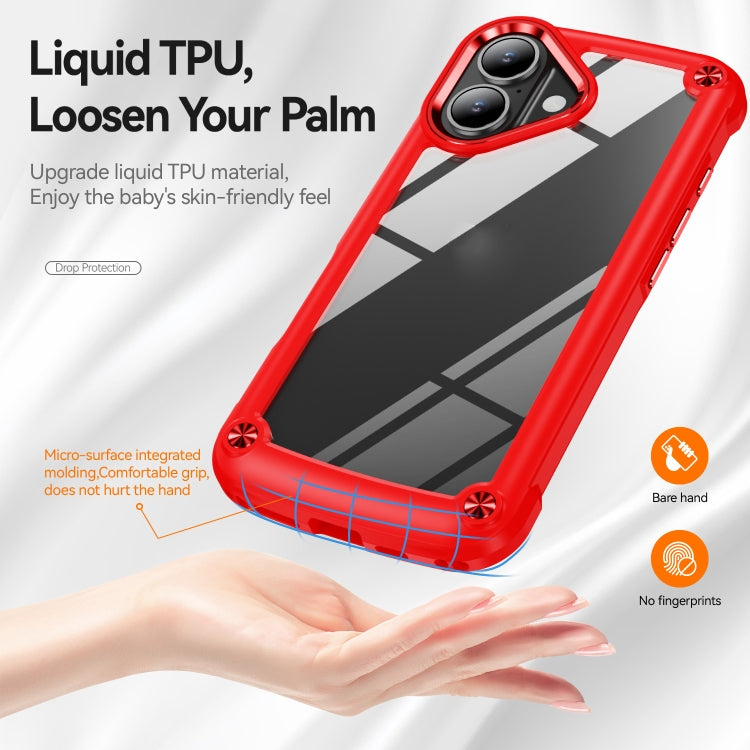 For iPhone 16 Plus TPU + PC Lens Protection Phone Case(Red) - iPhone 16 Plus Cases by PMC Jewellery | Online Shopping South Africa | PMC Jewellery | Buy Now Pay Later Mobicred