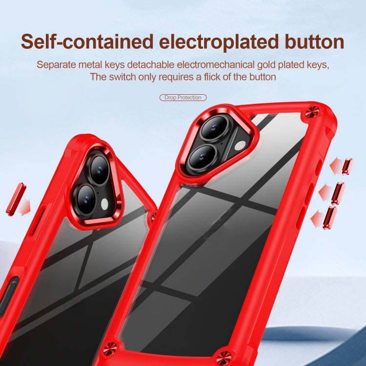 For iPhone 16 Plus TPU + PC Lens Protection Phone Case(Red) - iPhone 16 Plus Cases by PMC Jewellery | Online Shopping South Africa | PMC Jewellery | Buy Now Pay Later Mobicred