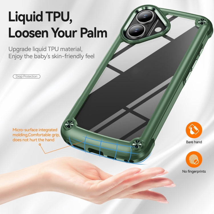 For iPhone 16 Plus TPU + PC Lens Protection Phone Case(Green) - iPhone 16 Plus Cases by PMC TechLife | Online Shopping South Africa | PMC TechLife | Buy Now Pay Later Mobicred