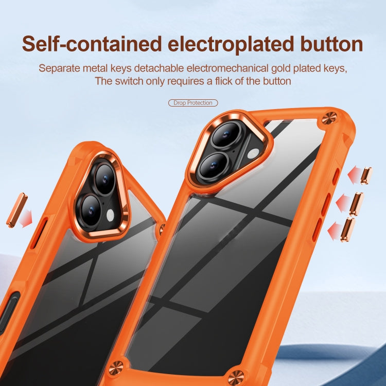For iPhone 16 Plus TPU + PC Lens Protection Phone Case(Orange) - free shipping - PMC TechLife - Order now!