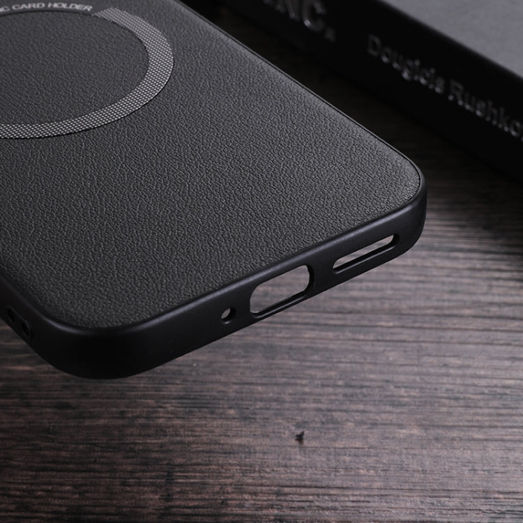 For Google Pixel 9 Magsafe Magnetic Ring Leather Texture Phone Case(Red) - Google Cases by PMC TechLife | Online Shopping South Africa | PMC TechLife | Buy Now Pay Later Mobicred