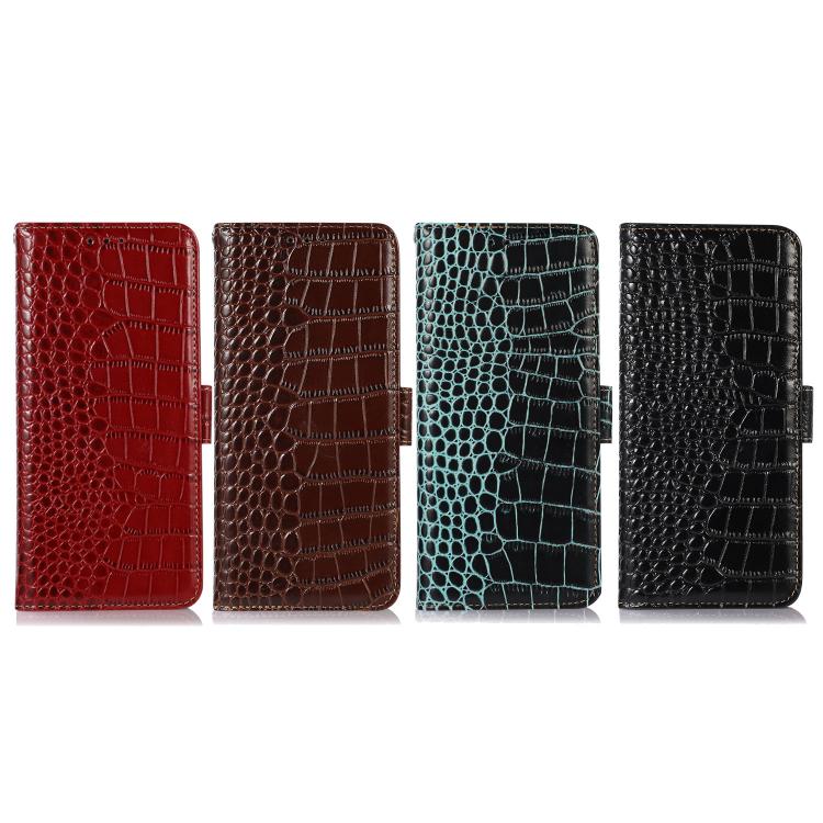 For iPhone 17 Pro Crocodile Top Layer Cowhide Leather Phone Case(Green) - free shipping - PMc TechLife - Order now!