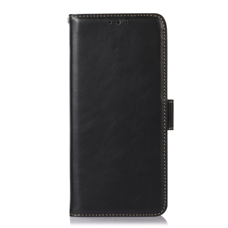 For iPhone 16 Pro Crazy Horse Top Layer Cowhide Leather Phone Case(Black) - free shipping - PMC TechLife - Order now!