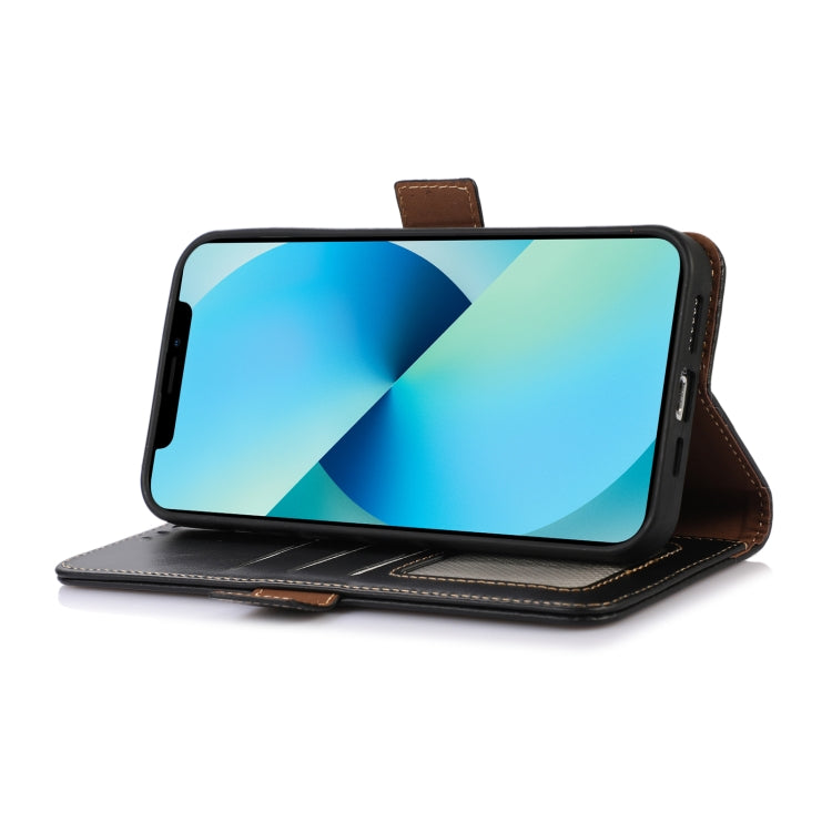For iPhone 16 Pro Crazy Horse Top Layer Cowhide Leather Phone Case(Black) - free shipping - PMC TechLife - Order now!