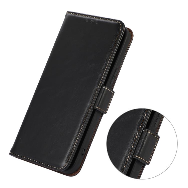 For iPhone 17 Air Crazy Horse Top Layer Cowhide Leather Phone Case(Black) - free shipping - PMc TechLife - Order now!