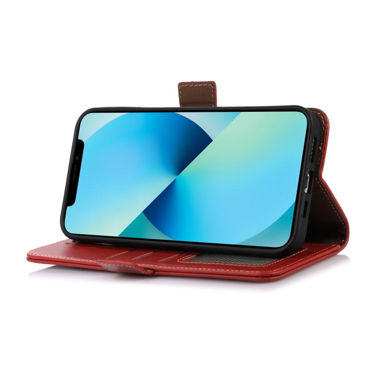 For iPhone 17 Air Crazy Horse Top Layer Cowhide Leather Phone Case(Red) - free shipping - PMc TechLife - Order now!