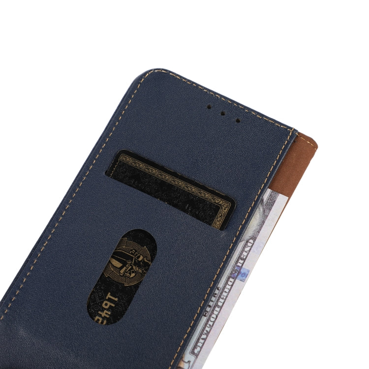 For iPhone 16 KHAZNEH Nappa Top Layer Cowhide Leather Phone Case(Blue) - iPhone 16 Cases by PMC TechLife | Online Shopping South Africa | PMC TechLife | Buy Now Pay Later Mobicred