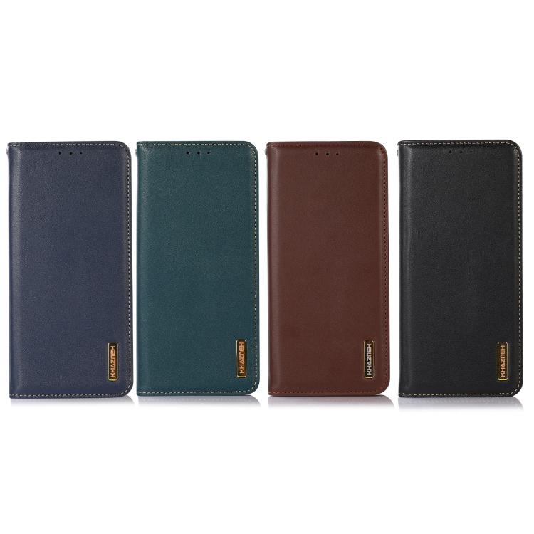 For iPhone 17 Pro Max KHAZNEH Nappa Top Layer Cowhide Leather Phone Case(Brown) - free shipping - PMc TechLife - Order now!