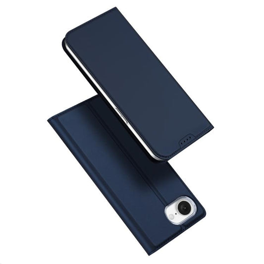 For iPhone 16e DUX DUCIS Skin Pro Series Flip Leather Phone Case(Blue) - iPhone 16e Cases by DUX DUCIS | Online Shopping South Africa | PMC Jewellery | Buy Now Pay Later Mobicred