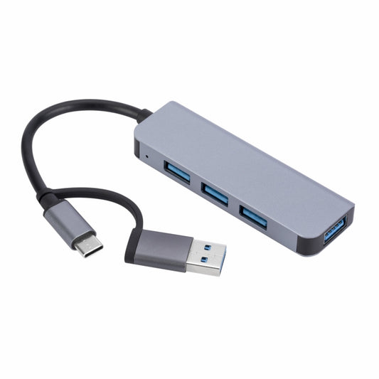 2301 4 in 1 USB+USB-C/Type-C to USB Multi-function Docking Station HUB Adapter - USB HUB by PMC Jewellery | Online Shopping South Africa | PMC Jewellery | Buy Now Pay Later Mobicred