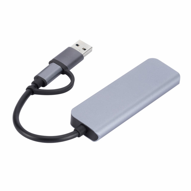 2301 4 in 1 USB+USB-C/Type-C to USB Multi-function Docking Station HUB Adapter - free shipping - PMC TechLife - Order now!