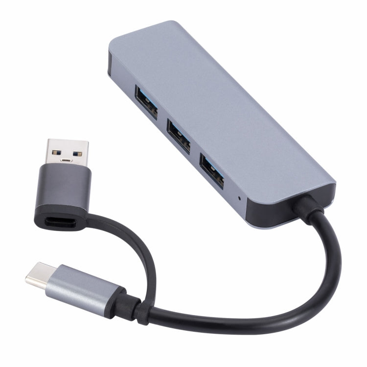 2301 4 in 1 USB+USB-C/Type-C to USB Multi-function Docking Station HUB Adapter - USB HUB by PMC Jewellery | Online Shopping South Africa | PMC Jewellery | Buy Now Pay Later Mobicred