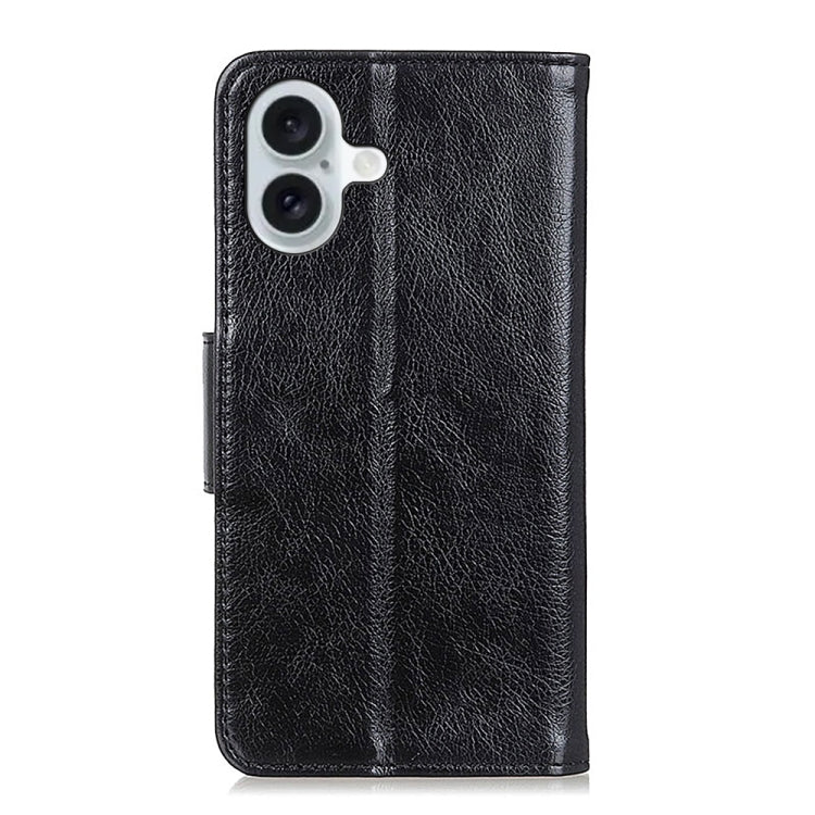 For iPhone 16 Nappa Texture Leather Case(Black) - iPhone 16 Cases by PMC TechLife | Online Shopping South Africa | PMC TechLife | Buy Now Pay Later Mobicred
