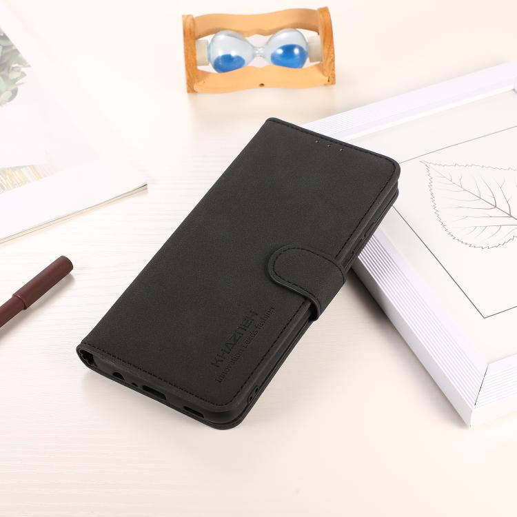 For iPhone 17 Air KHAZNEH Matte Texture Leather Phone Case(Black) - free shipping - PMc TechLife - Order now!