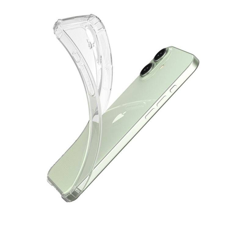 For iPhone 16 Plus Four-Corner Shockproof Clear TPU Phone Case(Transparent) - iPhone 16 Plus Cases by PMC TechLife | Online Shopping South Africa | PMC TechLife | Buy Now Pay Later Mobicred