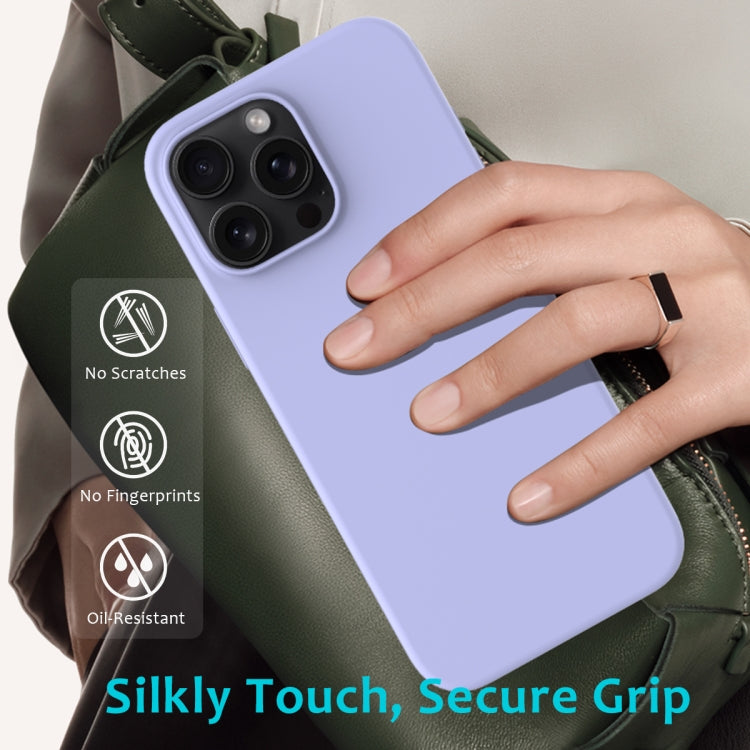 For iPhone 16 Pro Max Solid Color Silicone Phone Case(Purple) - More iPhone Cases by PMC Jewellery | Online Shopping South Africa | PMC Jewellery | Buy Now Pay Later Mobicred