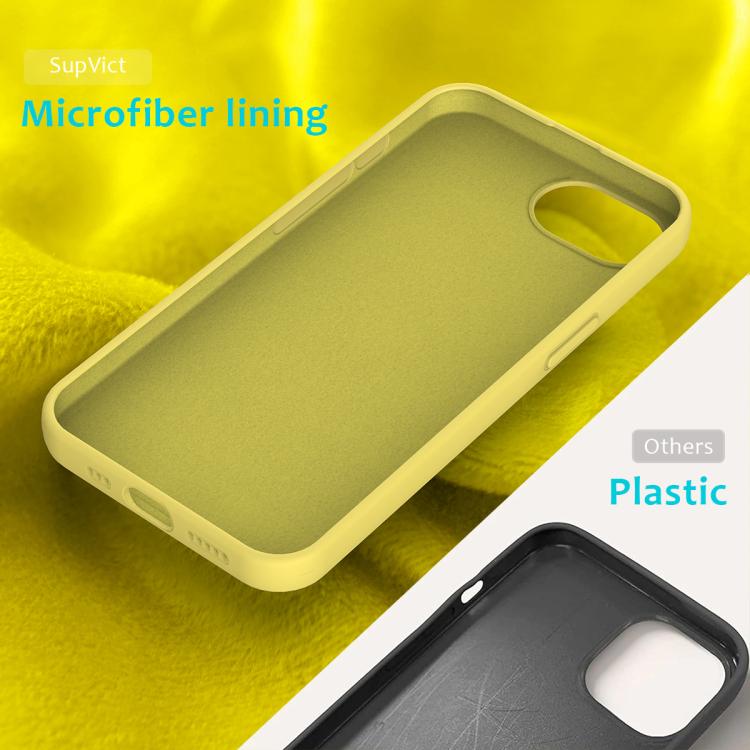 For iPhone 16e Solid Color Silicone Phone Case(Lemon Yellow) - iPhone 16e Cases by PMC TechLife | Online Shopping South Africa | PMC TechLife | Buy Now Pay Later Mobicred