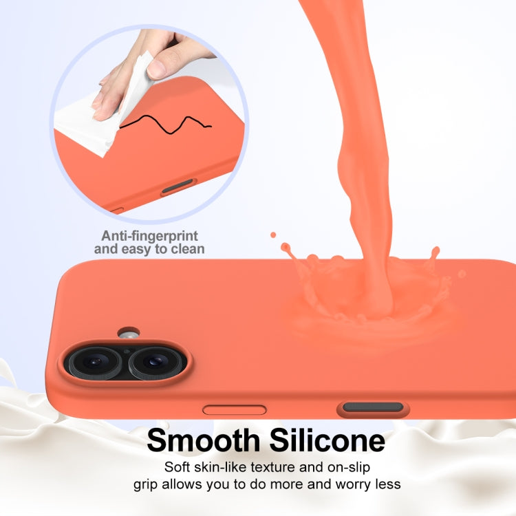 For iPhone 16 Plus Shockproof Silicone Magsafe Phone Case(Gold Orange) - iPhone 16 Plus Cases by PMC TechLife | Online Shopping South Africa | PMC TechLife | Buy Now Pay Later Mobicred