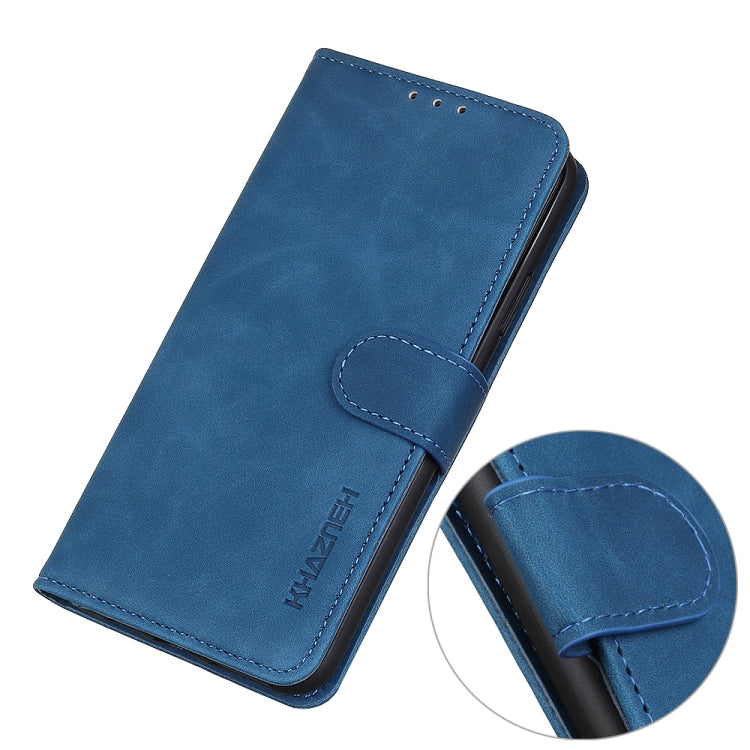 For iPhone 16 Pro KHAZNEH Retro Texture Leather Phone Case(Blue) - iPhone 16 Pro Cases by PMC TechLife | Online Shopping South Africa | PMC TechLife | Buy Now Pay Later Mobicred