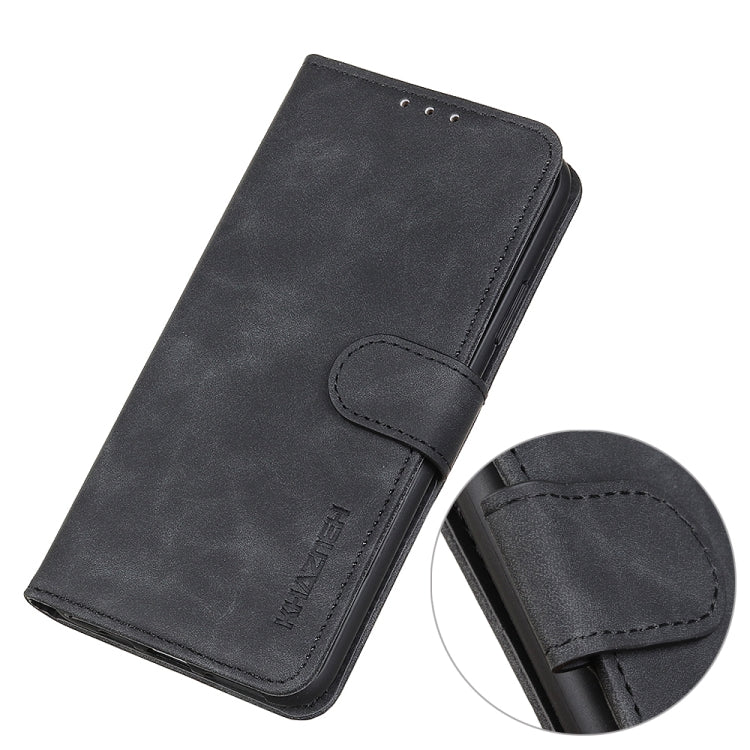 For iPhone 16 Pro Max KHAZNEH Retro Texture Leather Phone Case(Black) - iPhone 16 Pro Max Cases by PMC TechLife | Online Shopping South Africa | PMC TechLife | Buy Now Pay Later Mobicred