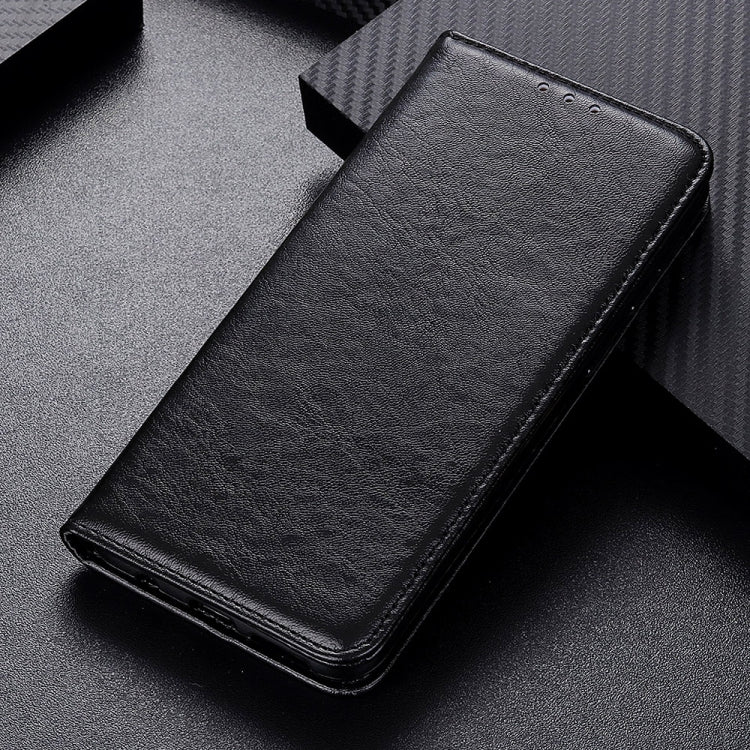 For iPhone 16 Pro Max Magnetic Crazy Horse Texture Horizontal Flip Leather Phone Case(Black) - iPhone 16 Pro Max Cases by PMC TechLife | Online Shopping South Africa | PMC TechLife | Buy Now Pay Later Mobicred