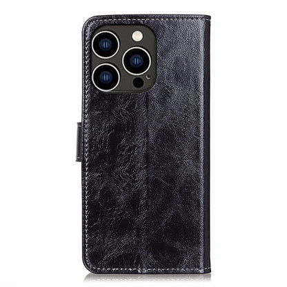 For iPhone 16 Pro Max Retro Crazy Horse Texture Horizontal Flip Leather Phone Case(Black) - iPhone 16 Pro Max Cases by PMC Jewellery | Online Shopping South Africa | PMC Jewellery | Buy Now Pay Later Mobicred