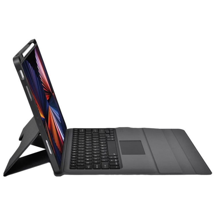 For iPad Pro 11 2022 / 2021 / 2020 Integrated Bluetooth Keyboard Leather Case with Backlight & Touchpad(Black) - For iPad Pro by PMC TechLife | Online Shopping South Africa | PMC TechLife