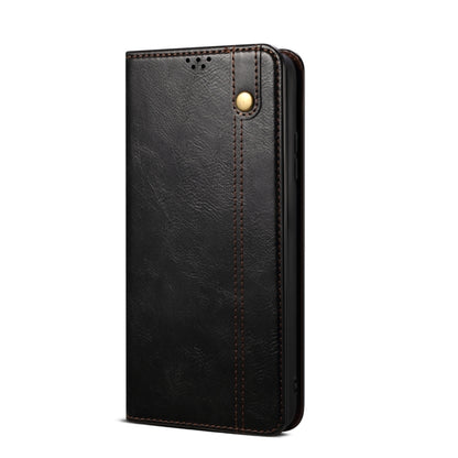 For vivo S18 Oil Wax Crazy Horse Texture Leather Phone Case(Black) - S18 Cases by PMC Jewellery | Online Shopping South Africa | PMC Jewellery | Buy Now Pay Later Mobicred