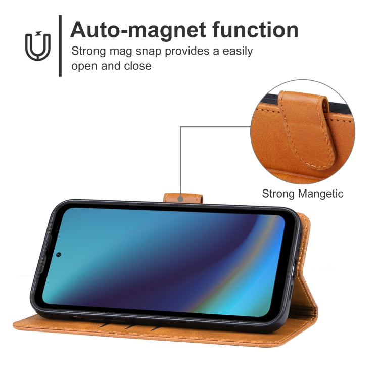 For DOOGEE V20 Pro Leather Phone Case(Brown) - Doogee Cases by PMC TechLife | Online Shopping South Africa | PMC TechLife | Buy Now Pay Later Mobicred
