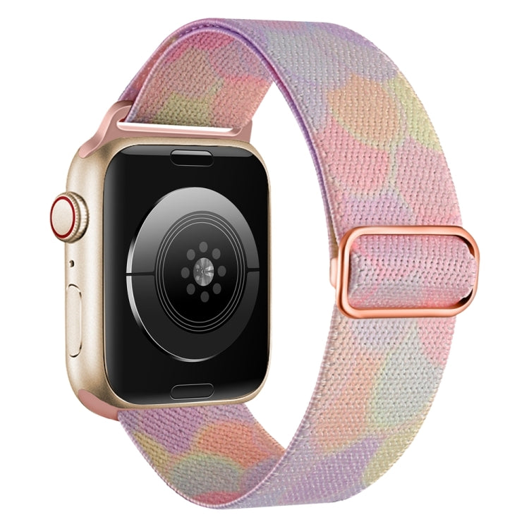 For Apple Watch 8 41mm Painted Pattern Nylon Replacement Watch Band(Symphony Bubbles) - Watch Bands by PMc TechLife | Online Shopping South Africa | PMc TechLife | Buy Now Pay Later Mobicred