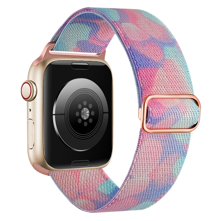 For Apple Watch 3 38mm Painted Pattern Nylon Replacement Watch Band(Water Fluid) - Watch Bands by PMc TechLife | Online Shopping South Africa | PMc TechLife | Buy Now Pay Later Mobicred